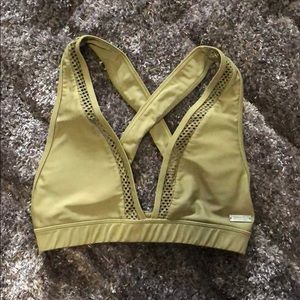Gymshark olive green bikini top